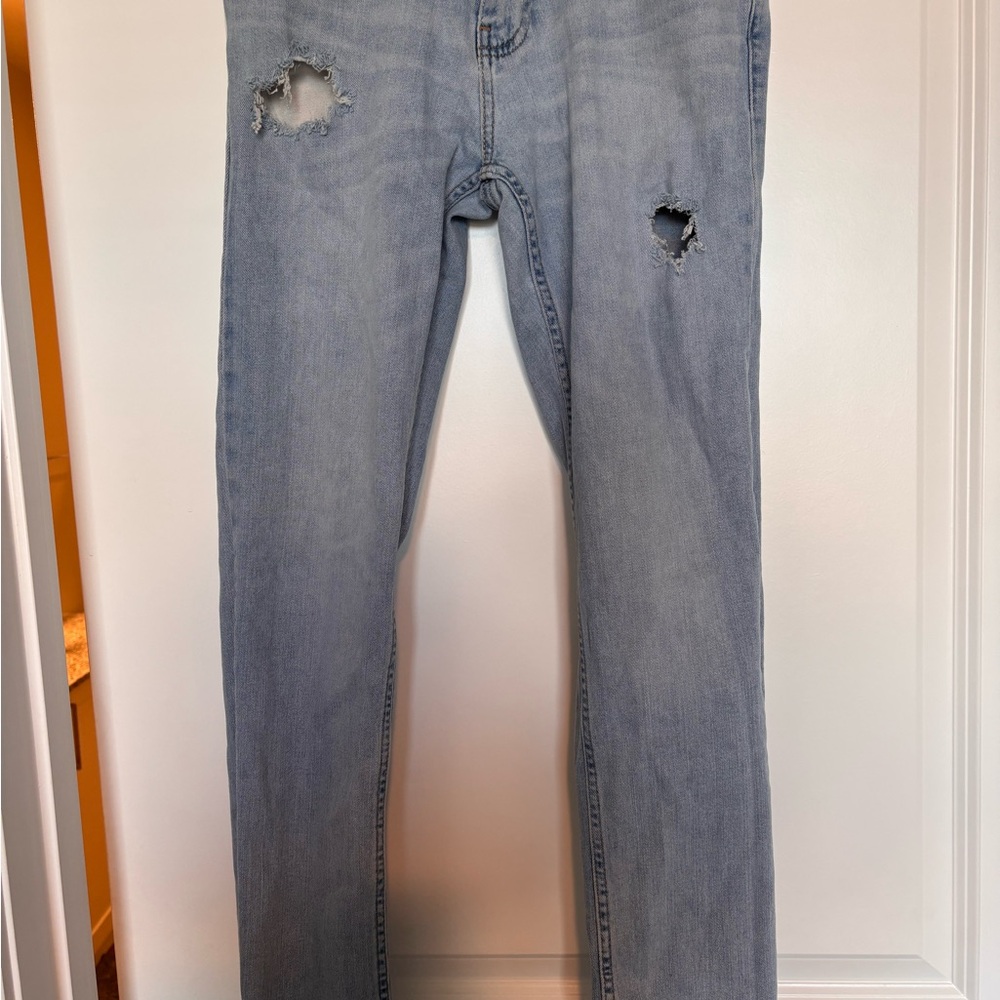 Hollister Light Blue Slim Straight Jeans